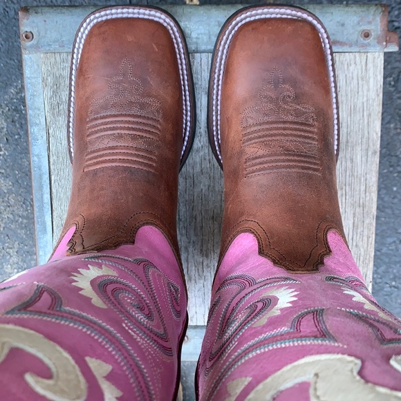 TONY LAMA NEW Buckaroo 3R Madera Pink Bella Tall Knee High Western Boots - Picture 9 of 15